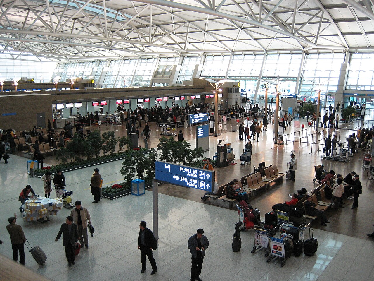 인천공항 제1여객터미널 출국장 체크인 카운터